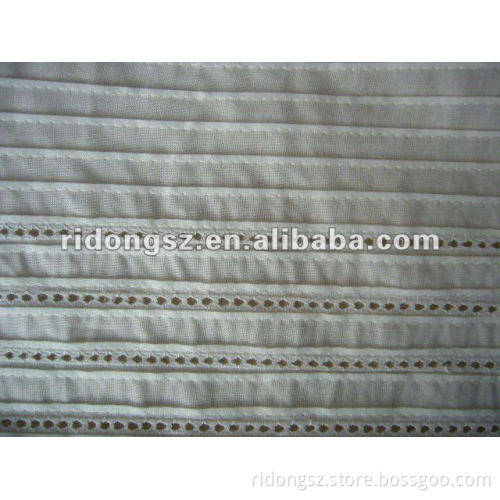 Double needle picot stitch machine